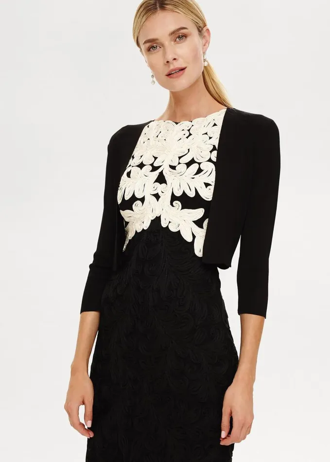 Phase Eight Salma Lightweight Knitted Jacket Black Women Knitwear