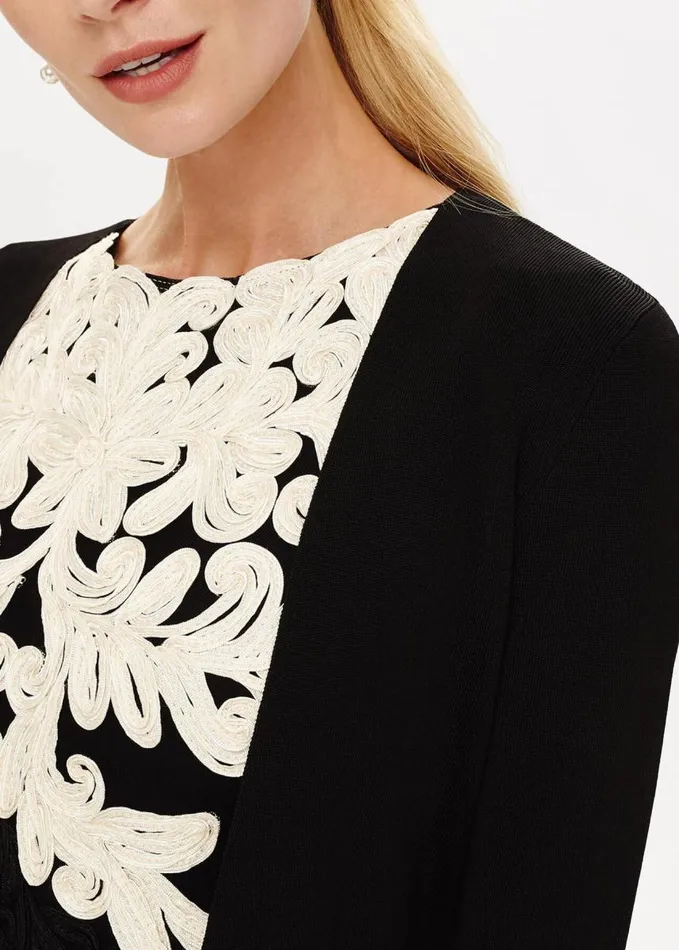 Phase Eight Salma Lightweight Knitted Jacket Black Women Knitwear