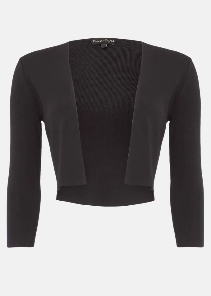 Phase Eight Salma Lightweight Knitted Jacket Black Women Knitwear