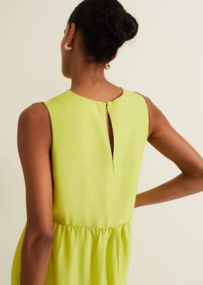 Phase Eight Sara Tiered Maxi Dress Lime Women Dresses