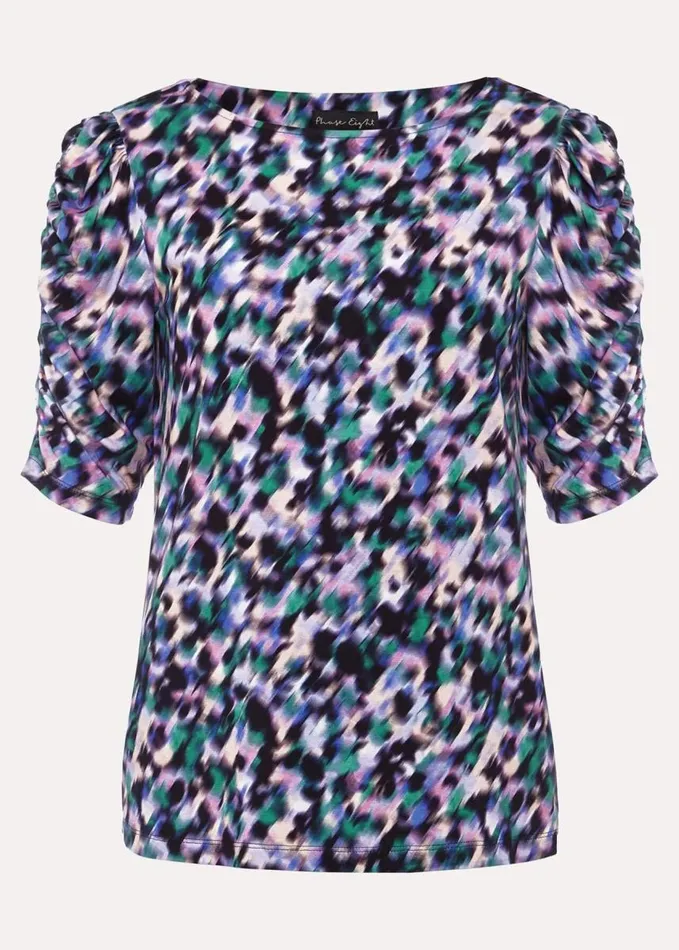 Phase Eight Sasha Jersey Top Navy Multi Women Tops and TShirts