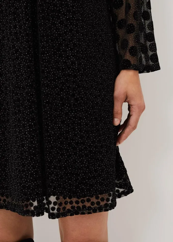 Phase Eight Sevina Spot Tunic Dress Black Women Dresses