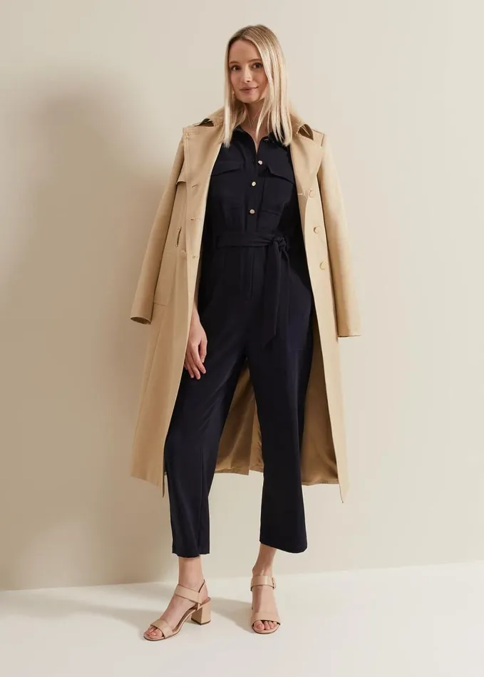 Phase Eight Tallulah Navy Utility Jumpsuit Navy Women Dresses