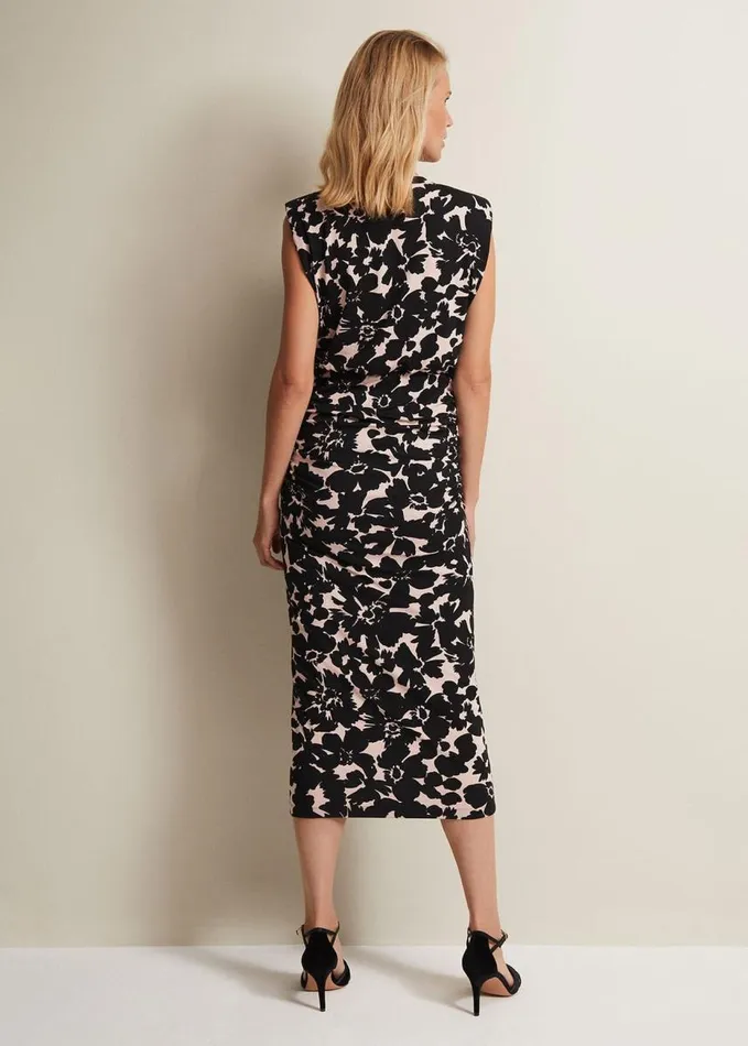 Phase Eight Taylor Floral Jersey Midi Dress Multicoloured Women Dresses