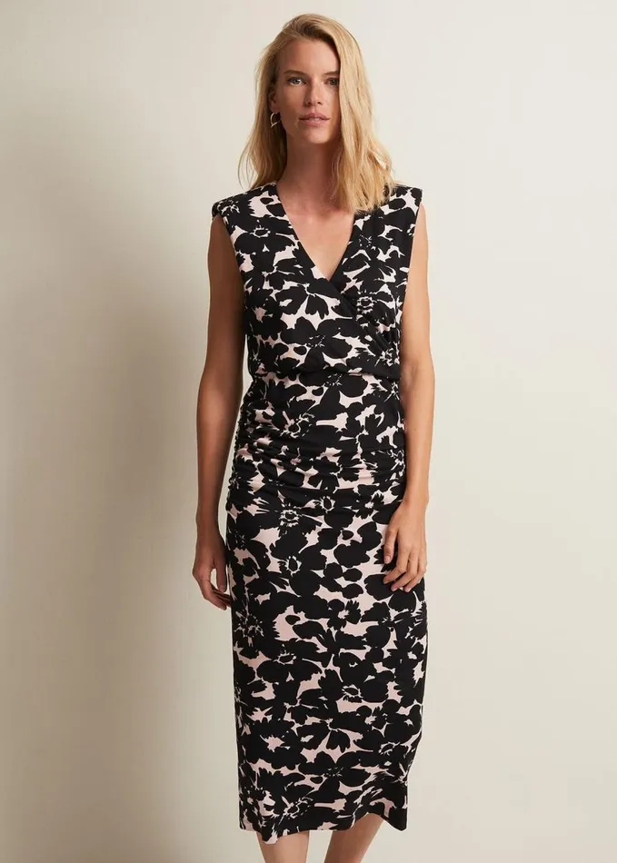 Phase Eight Taylor Floral Jersey Midi Dress Multicoloured Women Dresses