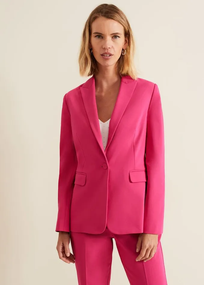 Phase Eight Ulrica Fitted Suit Jacket Hot Pink Women Jackets
