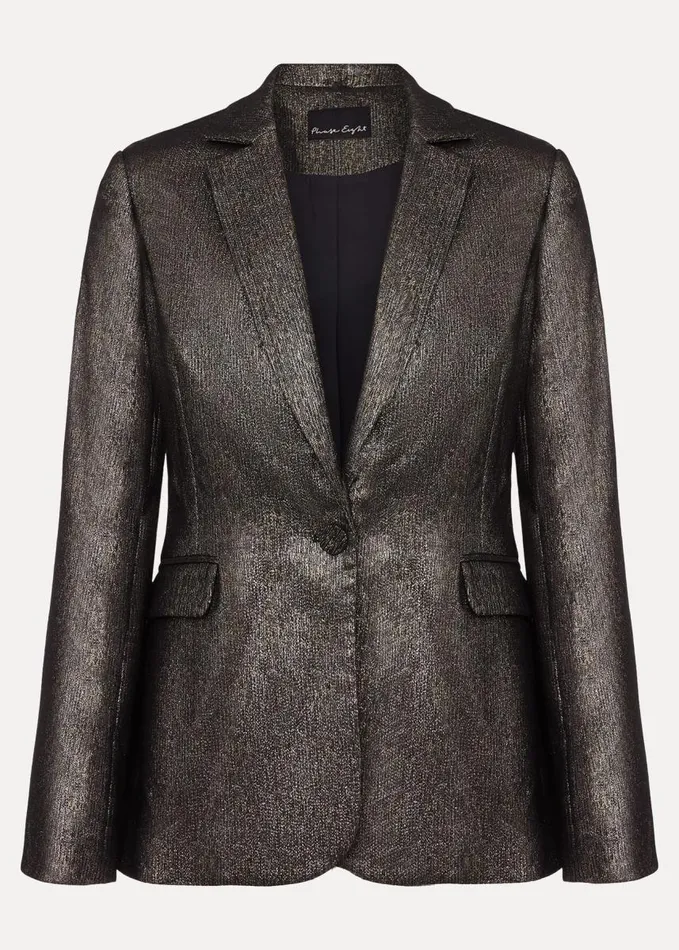 Phase Eight Ulrica Shimmer Blazer Metallic Women Jackets
