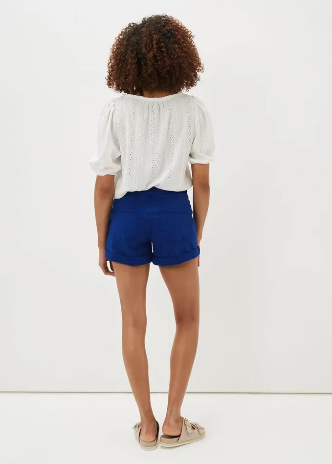 Phase Eight Una Denim Short Cobalt Women Trousers