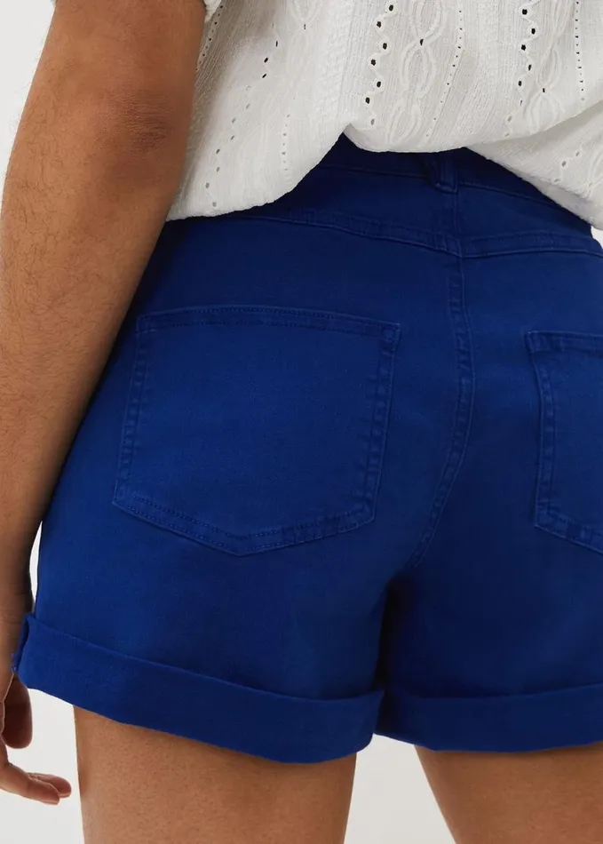 Phase Eight Una Denim Short Cobalt Women Trousers
