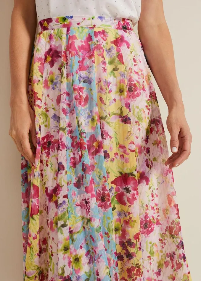 Phase Eight Vivianne Floral Midi Skirt Multicoloured Women Skirts