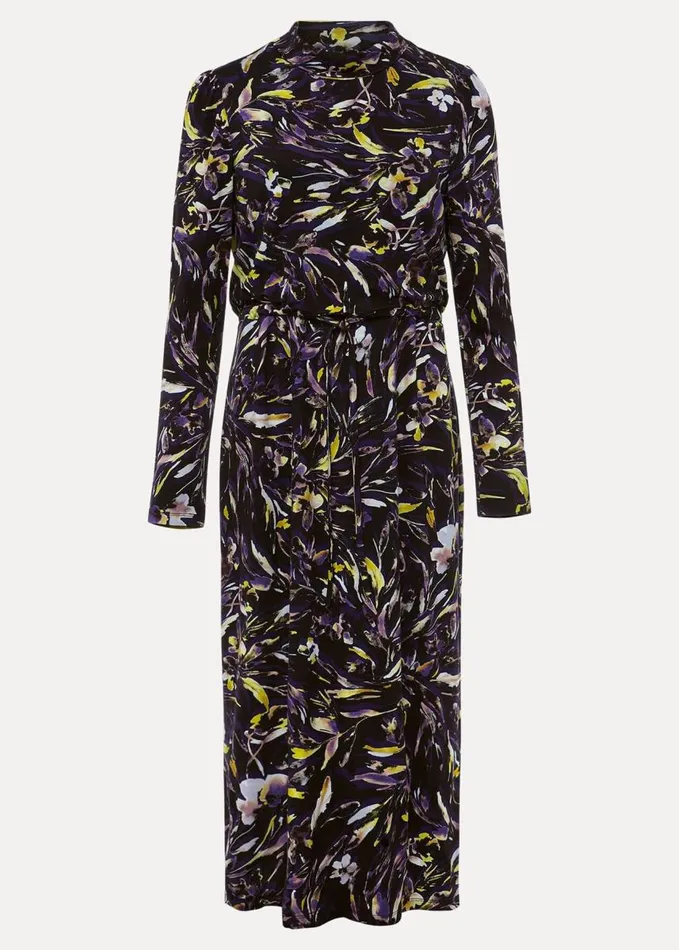 Phase Eight Zenobia Printed Jersey Dress Bluechocolate Women Dresses
