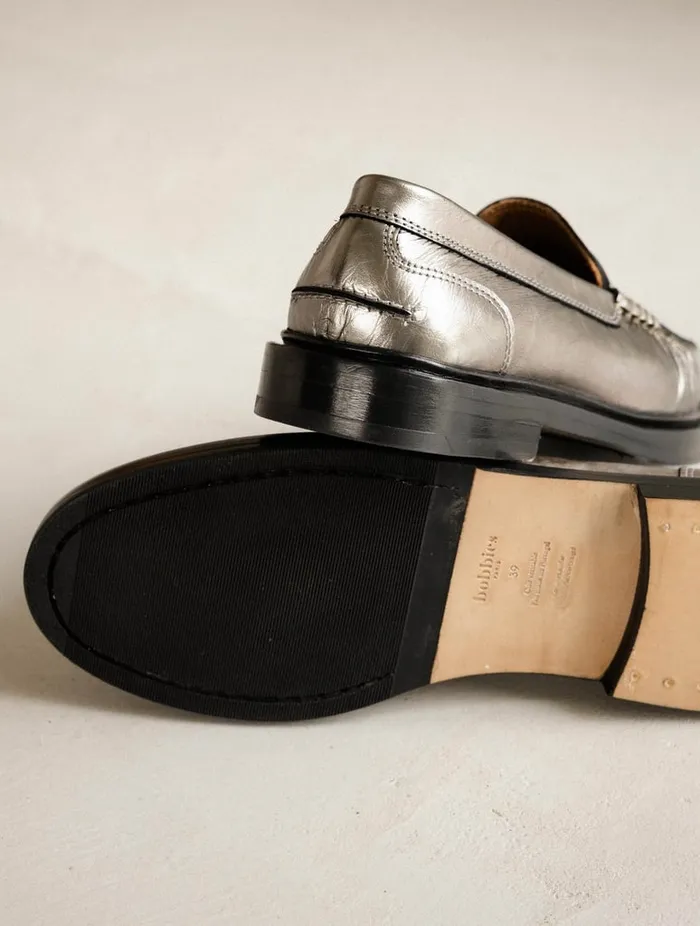 Polly Cosmic Silver Women Bobbies Loafers and Derbies