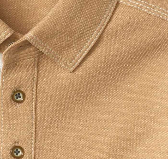 Polos and Tees Vintage Slub Polo Ginger Johnston and Murphy Men
