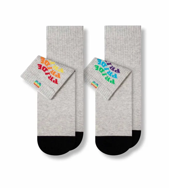 Pride Cushion Ankle Lt Heather Grey Socks 1 Pack Men Pair Of Thieves Ankle