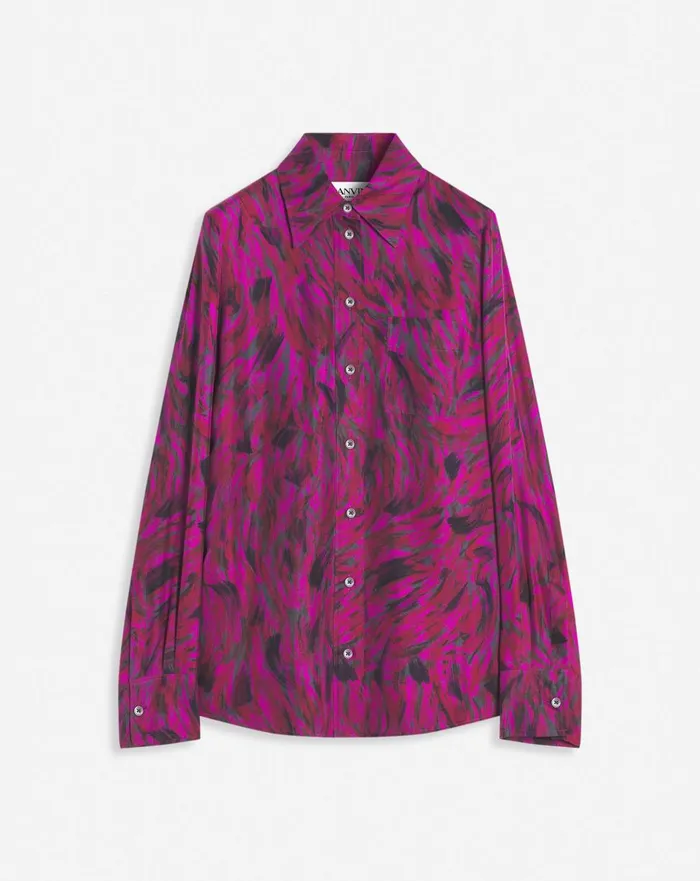 Printed Shirt Fuchsia Women Lanvin Tops