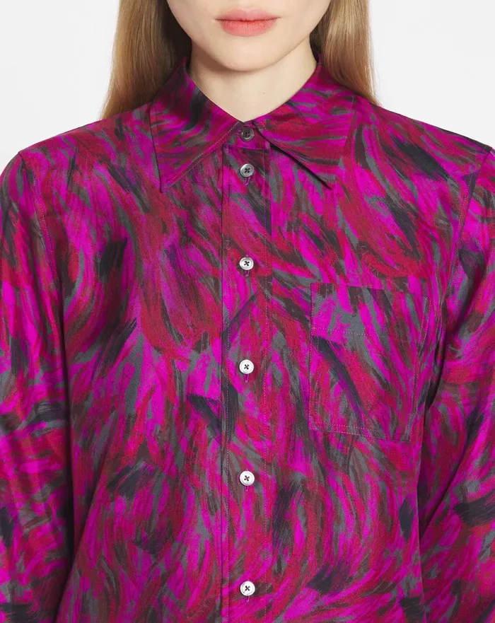 Printed Shirt Fuchsia Women Lanvin Tops Printed Shirt Fuchsia Women Lanvin Tops