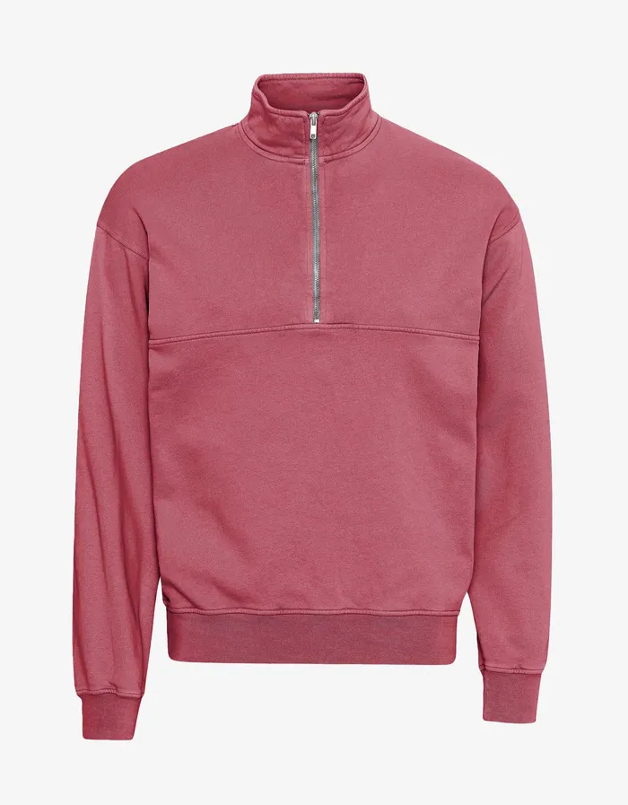 Quarter Zips Colorfulstandard Women Organic Quarter Zip 8211 Raspberry Pink