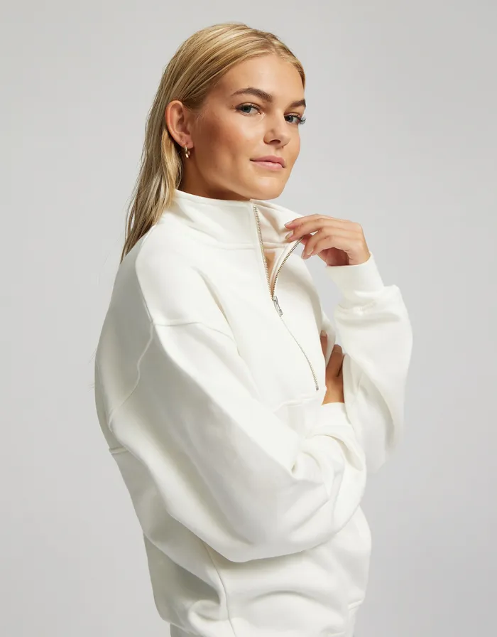 Quarter Zips Colorfulstandard Women Organic Quarter Zip 8211 Red Tangerine