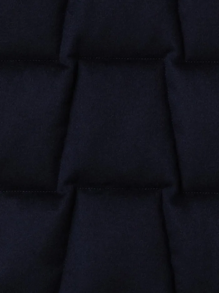 Quilted Trapezoid Cashmere Parka Navy Women Akris Jackets