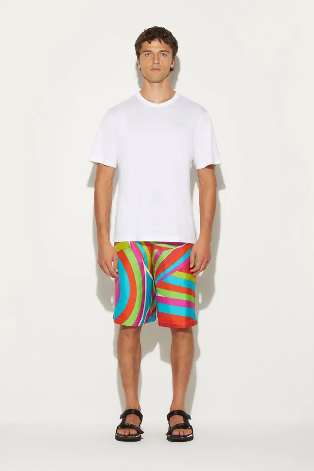 Ready To Wear Men PUCCI IridePrint SilkTwill Shorts