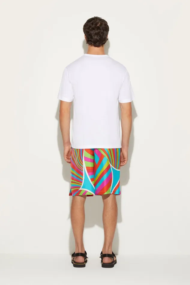 Ready To Wear Men PUCCI IridePrint SilkTwill Shorts