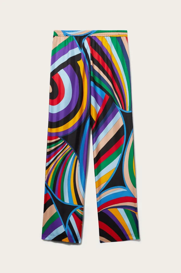Ready To Wear Men PUCCI IridePrint SilkTwill Trousers