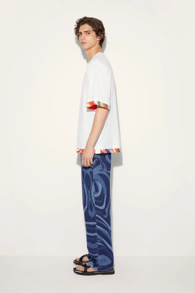 Ready To Wear Men PUCCI MarmoPrint StraightLeg Jeans