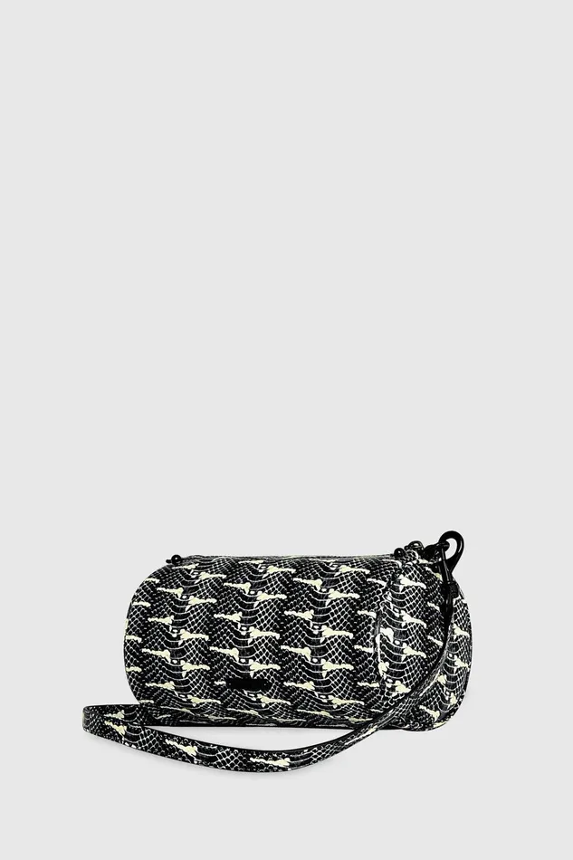 Rebecca Minkoff Barrel Crossbody Blackwhite Women Crossbody Bags
