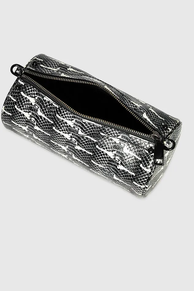 Rebecca Minkoff Barrel Crossbody Blackwhite Women Crossbody Bags