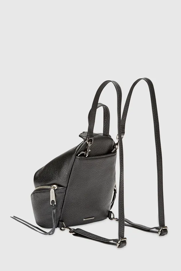 Rebecca Minkoff Convertible Mini Julian Backpack Blackgunmetal Women Backpacks