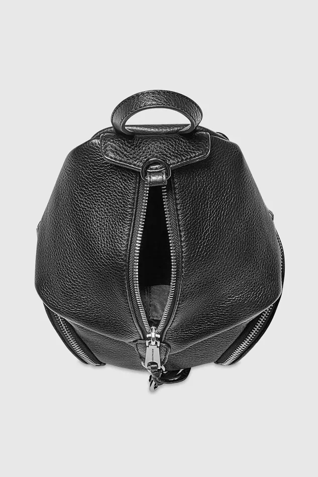 Rebecca Minkoff Convertible Mini Julian Backpack Blackgunmetal Women Backpacks