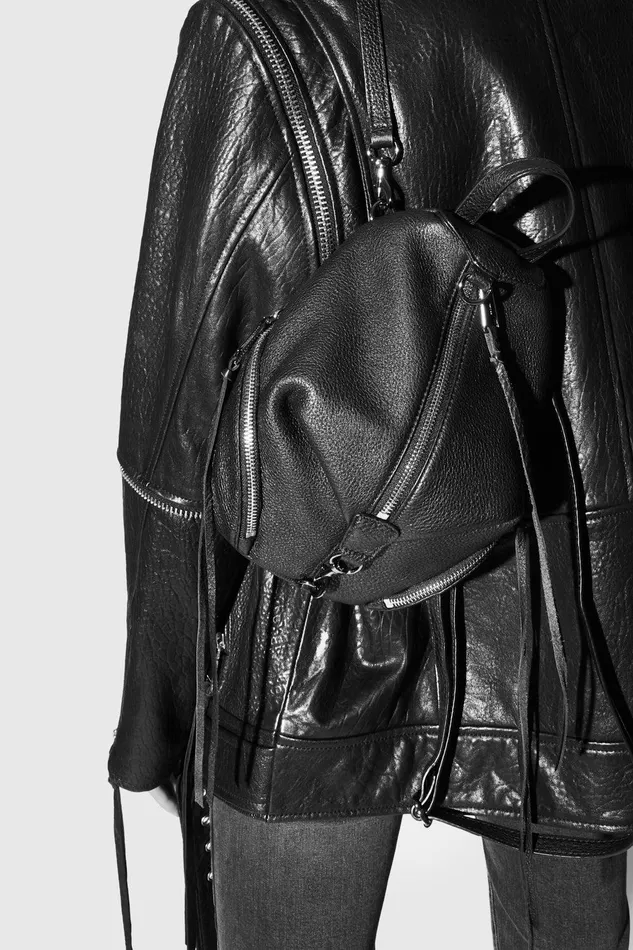Rebecca Minkoff Convertible Mini Julian Backpack Blackgunmetal Women Backpacks