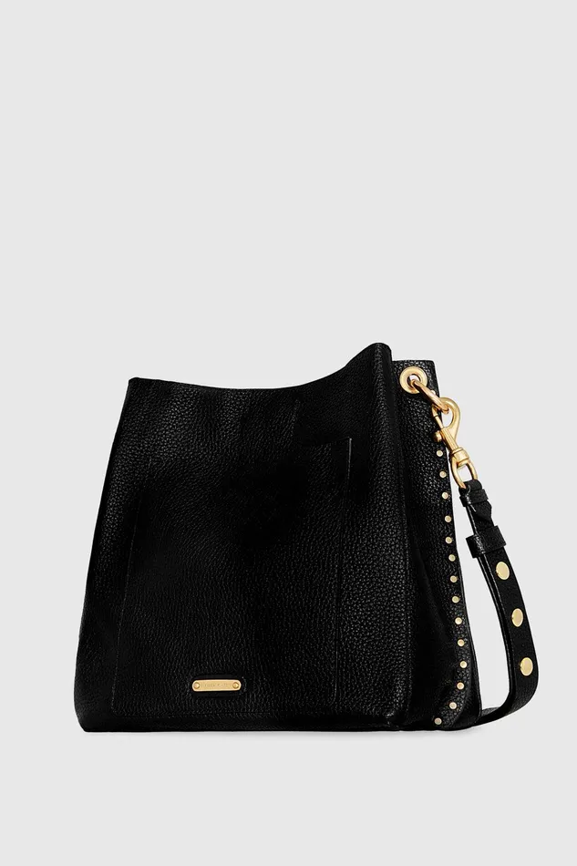 Rebecca Minkoff Darren Shoulder Bag Blackantique Brass Women Shoulder Bags