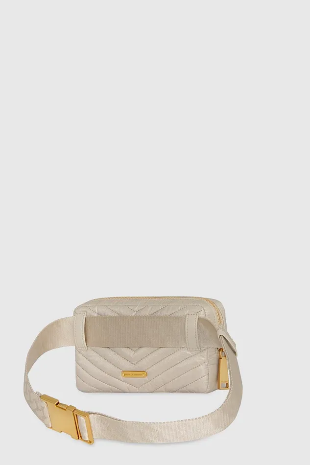Rebecca Minkoff Edie Nylon Belt Bag Stone Women Belt Bags