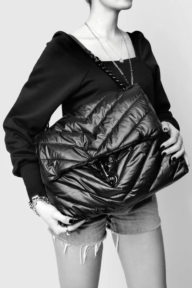 Rebecca Minkoff Edie Nylon Xl Shoulder Bag Black Women Shoulder Bags