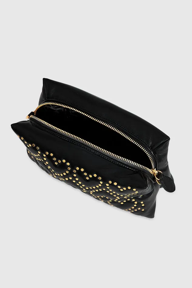 Rebecca Minkoff Heart Studded Crossbody Black Women Crossbody Bags