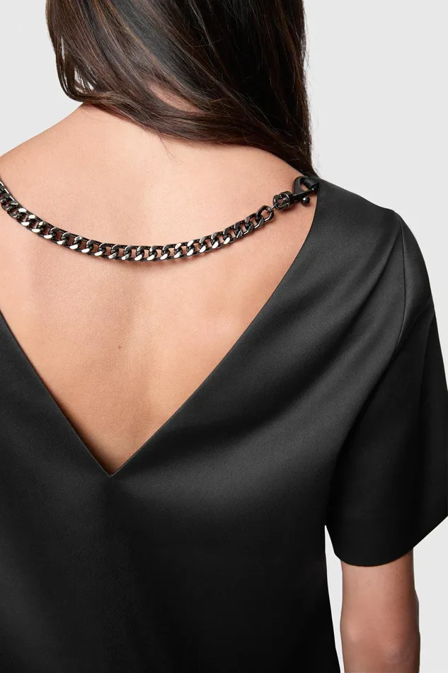 Rebecca Minkoff Iggy TShirt Dress Black Women Dresses