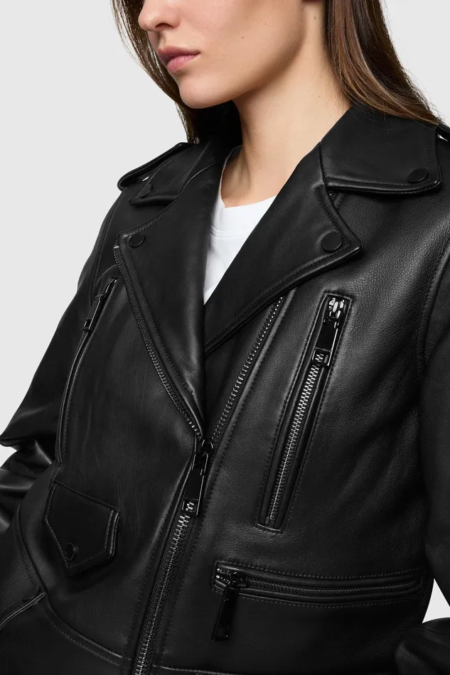 Rebecca Minkoff Julian Moto Blackblack Women Outerwear