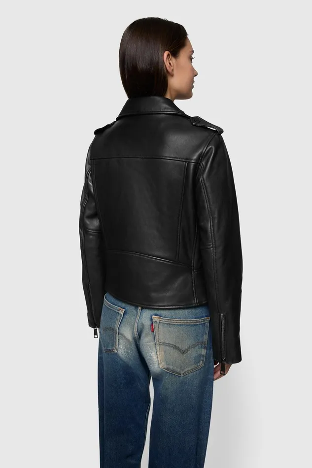 Rebecca Minkoff Julian Moto Blackblack Women Outerwear
