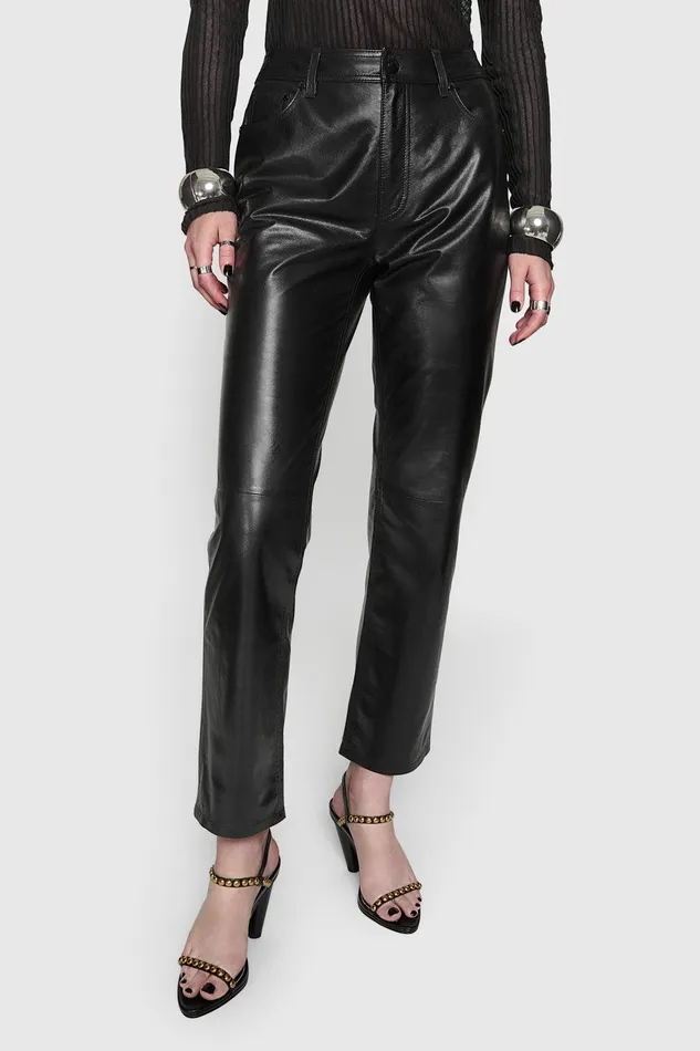 Rebecca Minkoff Kit Crop Stove Pant Black Women Bottoms
