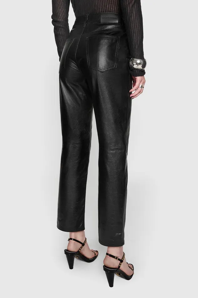Rebecca Minkoff Kit Crop Stove Pant Black Women Bottoms