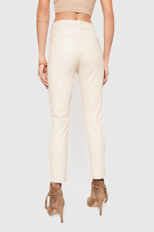 Rebecca Minkoff Poppy Leather Legging Bone Women Leather