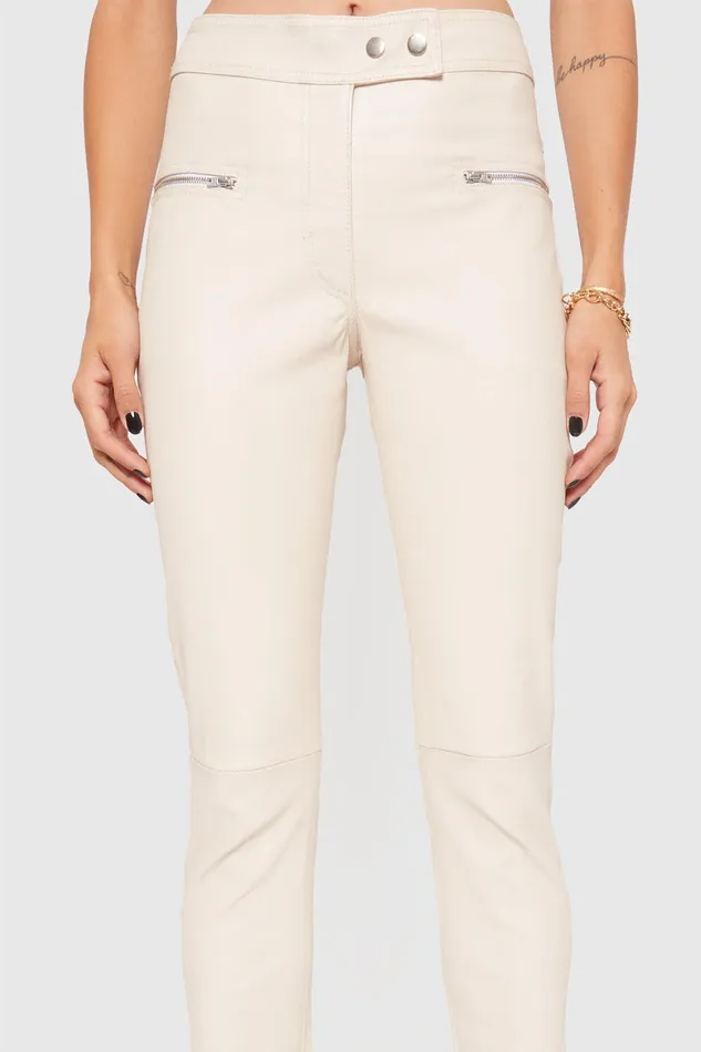 Rebecca Minkoff Poppy Leather Legging Bone Women Leather