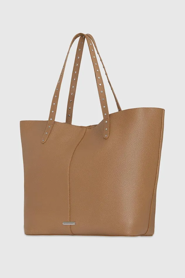 Rebecca Minkoff Soft Studded Tote Saddle Women Tote Bags