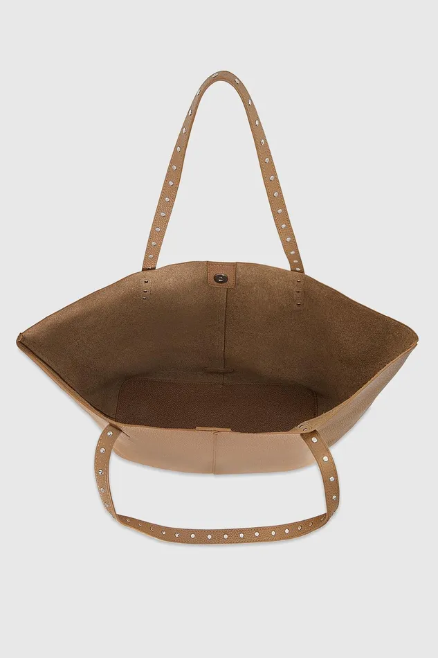 Rebecca Minkoff Soft Studded Tote Saddle Women Tote Bags