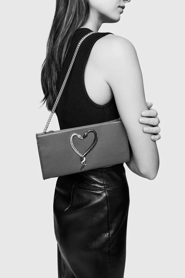 Rebecca Minkoff Year Of The Snake Heart Clutch Seduction Red Women Clutches