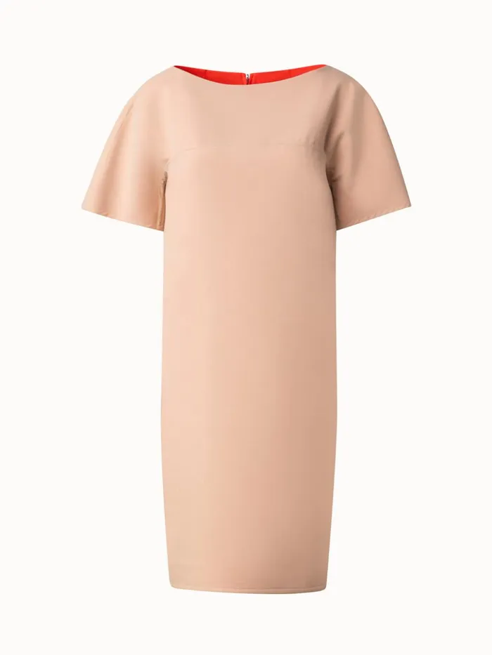 Reversible BiColor TShirt Dress In Cotton DoubleFace Poppychai Women Akris Dresses
