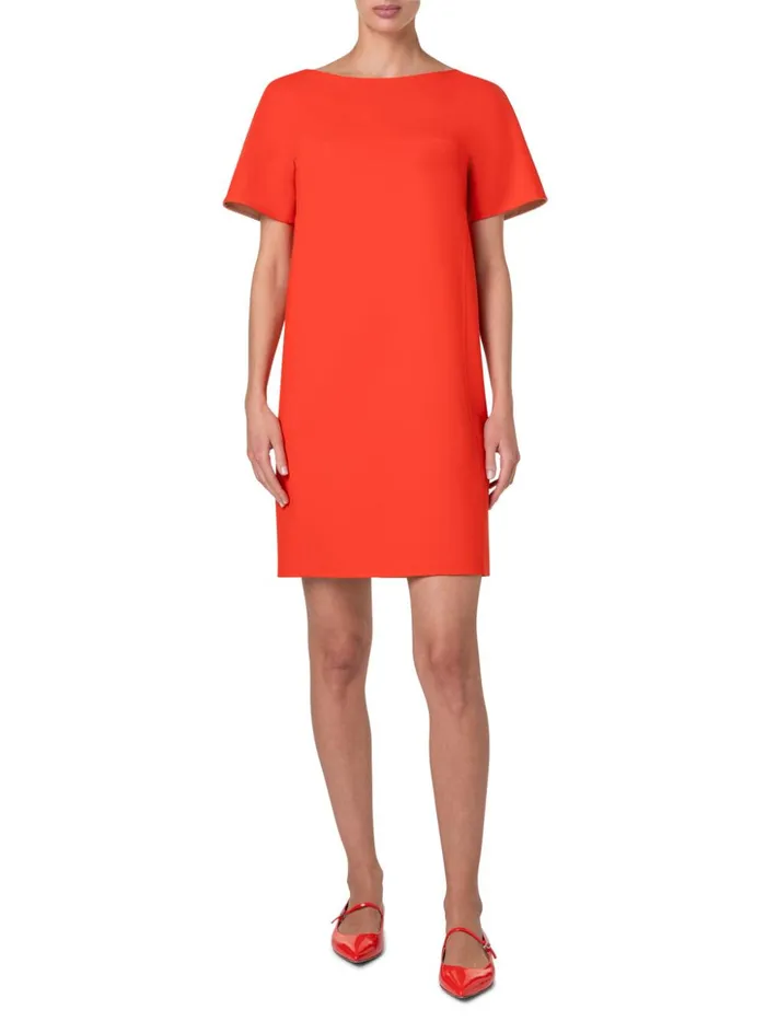 Reversible BiColor TShirt Dress In Cotton DoubleFace Poppychai Women Akris Dresses