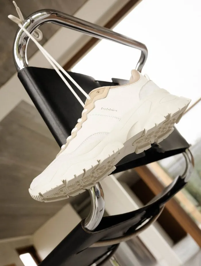 Rinjani Off White and Milos Beige Women Bobbies Sneakers