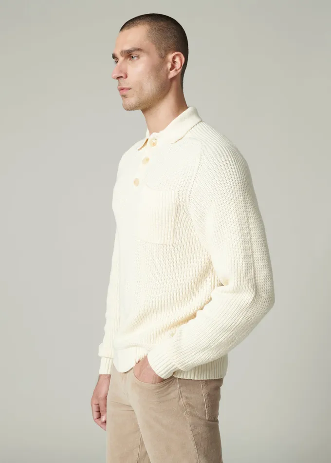 RUBEN POLO SWEATER Chalk Men Sweaters Hoodies Joe8217s Jeans